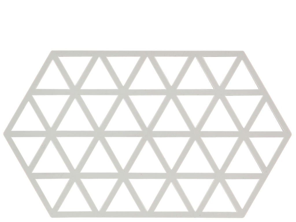 Podstawka Zone Denmark pod gorące naczynia Triangles 24 cm jasnoszara 330313