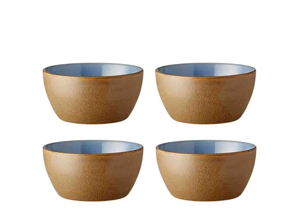 Bitz, Zestaw misek 4szt. 12m Wood/Ocean Stoneware 28095