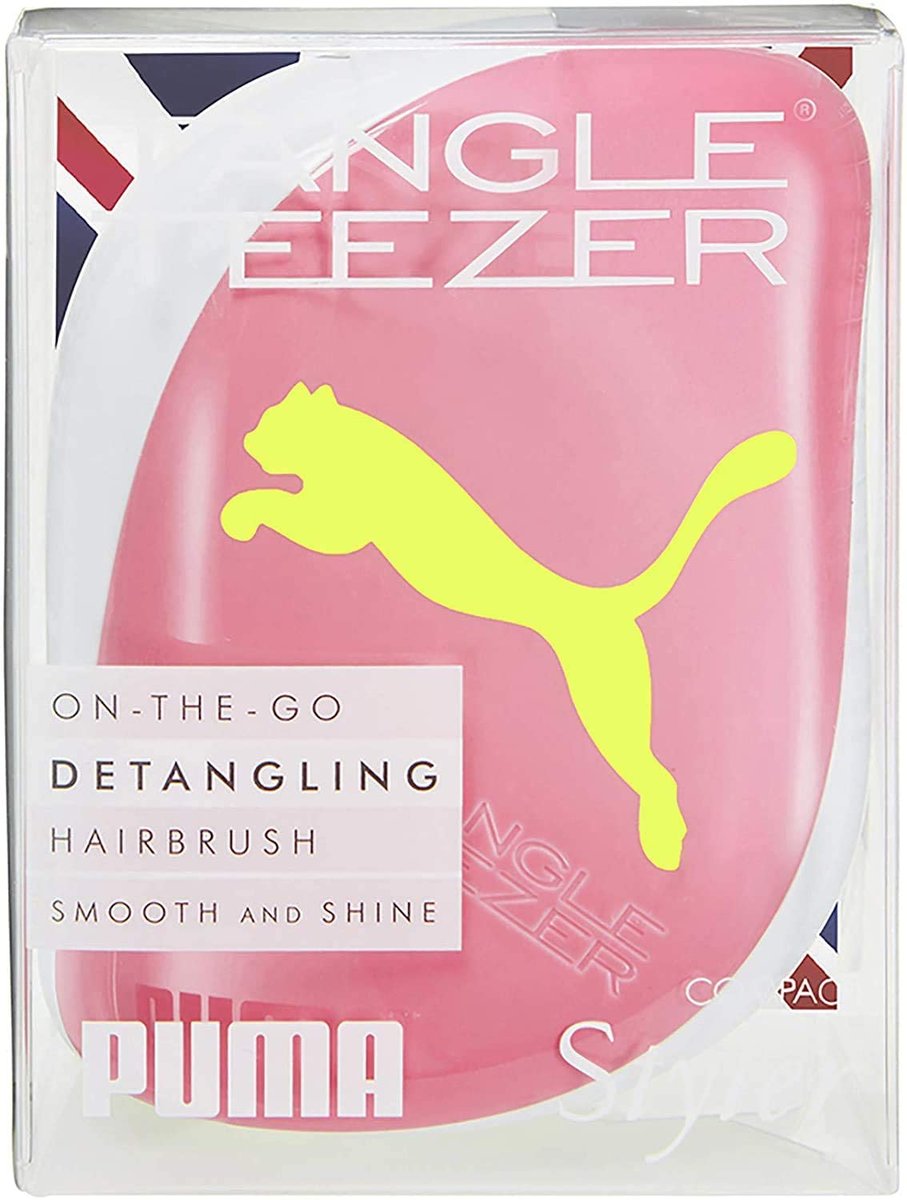 Tangle Teezer compact styler - Szczotka do włosów PUMA Neon Pink