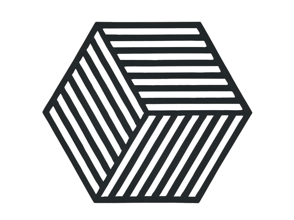 Podstawka Zone Denmark pod gorące naczynia Hexagon czarna 330135