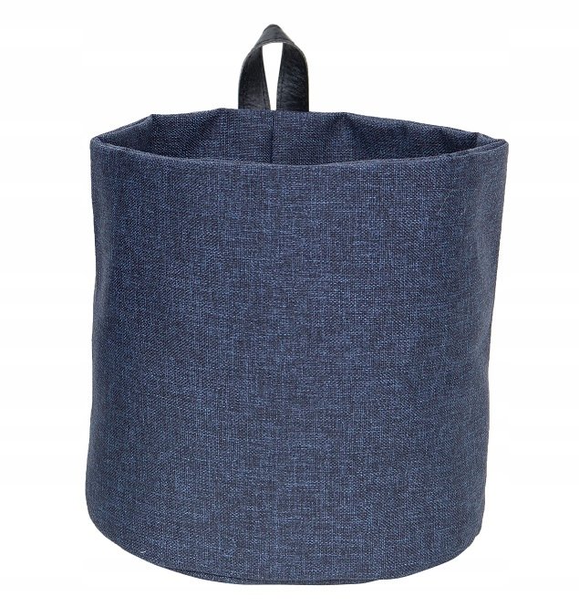 Niebieski materiałowy organizer Bigso Box of Sweden Hang, ø 17 cm