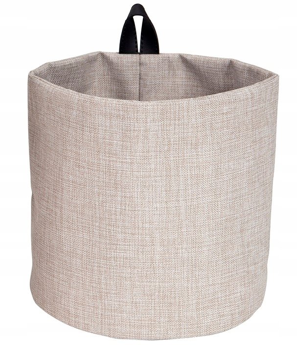 Beżowy materiałowy organizer Bigso Box of Sweden Hang, ø 17 cm