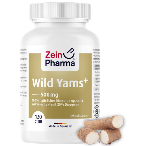 Zein Pharma - Wild Yams Plus, 500mg, 120 kapsułek