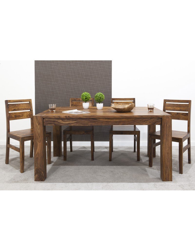 Stół Drewniany Jadalniany 200/300Cm Pu Brown