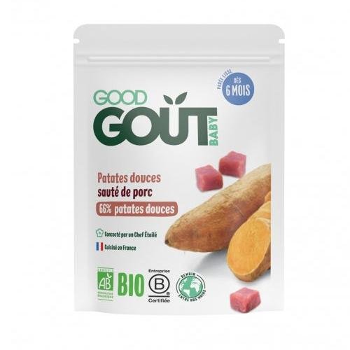 Good Gout BIO Bataty z pieczonym mięsem wieprzowym, 190 g