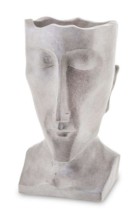Szara Twarz, Osłonka, Ceramika, Donica 34X19X20Cm