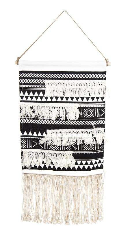 Makrama Biała Ścienna Łapacz Snów Boho H: 75 Cm