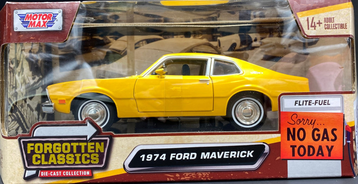 Ford Maverick 1974 Yellow 1:24 Motormax 79042