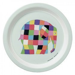 Elmer, Talerz Z Melaminy Fi 18 Cm Dla Dzieci Petit Jour Paris