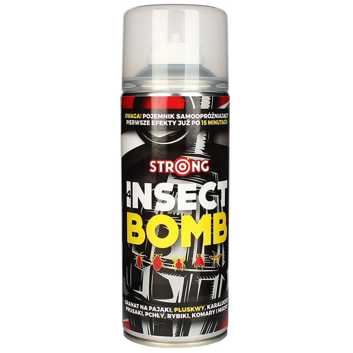 Środek Bomba Na Pluskwy, Karaluchy, Rybiki, Pchly, Muchy Strong Insect Bomb  400 Ml