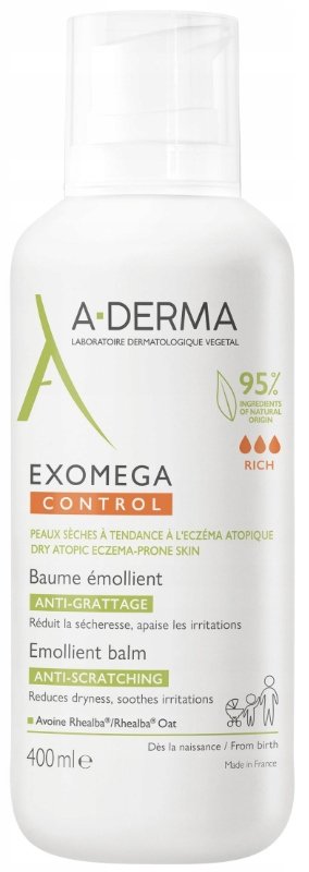 A-Derma Exomega zmiękczający balsam do ciała do skóry suchej i atopowej 400 ml