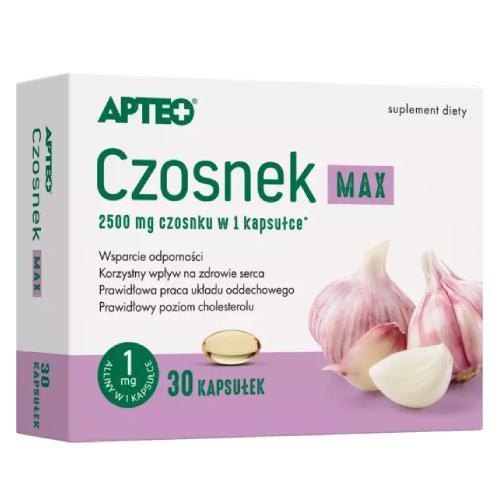Synoptis SYNOPTIS PHARMA Czosnek Max 30 kapsułek
