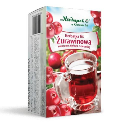HERBAPOL KRAKÓW Herbatka fix Żurawinowa owocowo-ziołowa z żurawiną 20 torebek 7030206
