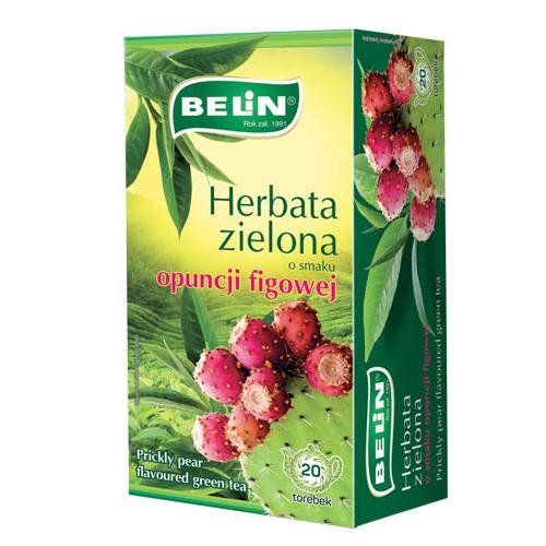 Belin Herbata zielona o smaku opuncji figowej, 20 torebek