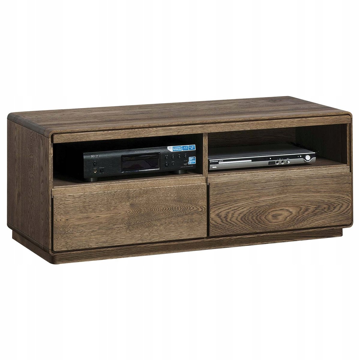 Klasyczna Dębowa Szafka Rtv Dąb Palony