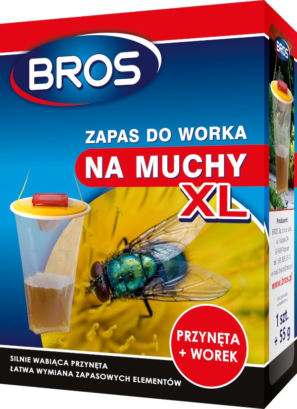 Bros Zapas do worka XL ze środkiem wabik na muchy