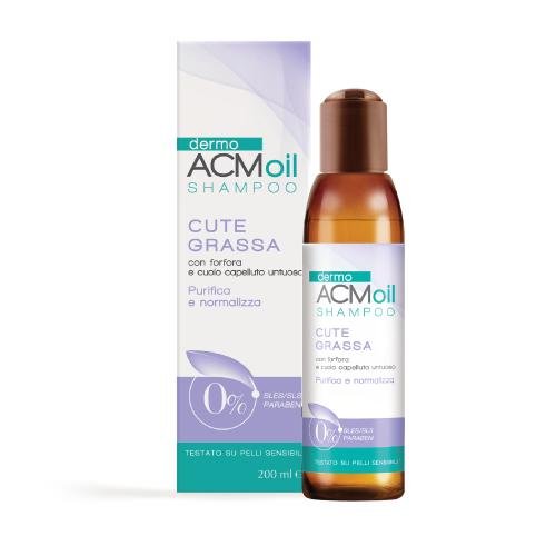 DermoACM Oil Cute Grassa Szampon do tłustej skóry głowy, 200ml