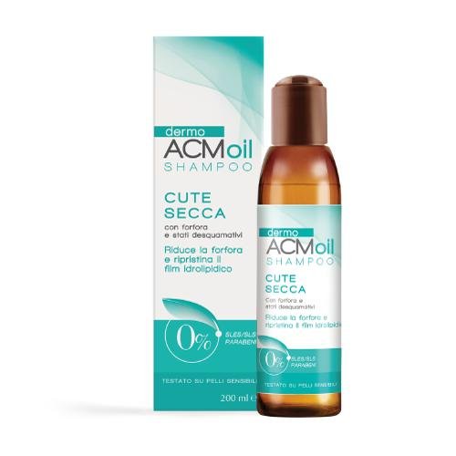 DermoACM Oil Cute Secca Szampon oczyszczający i przeciwłupieżowy do suchej skóry głowy, 200ml