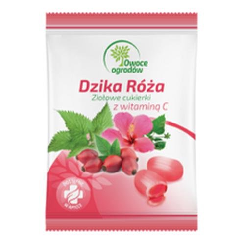123ratio OWOCE OGRODÓW Dzika Róża Ziołowe cukierki z witaminą C 60 g 3415721