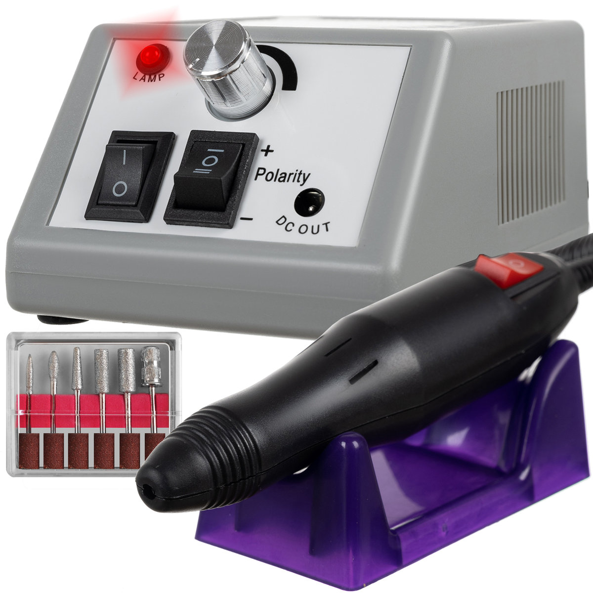 Beautylushh, Frezarka dopaznokci manicure pedicure + Frezy 12