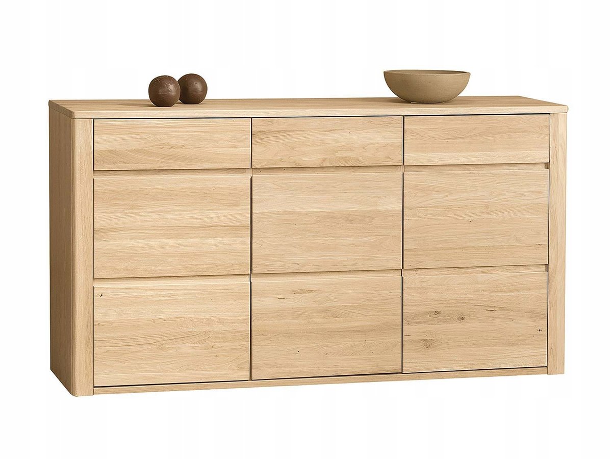 Komoda Z Szufladami Nowoczesna Lity Dąb Bianco