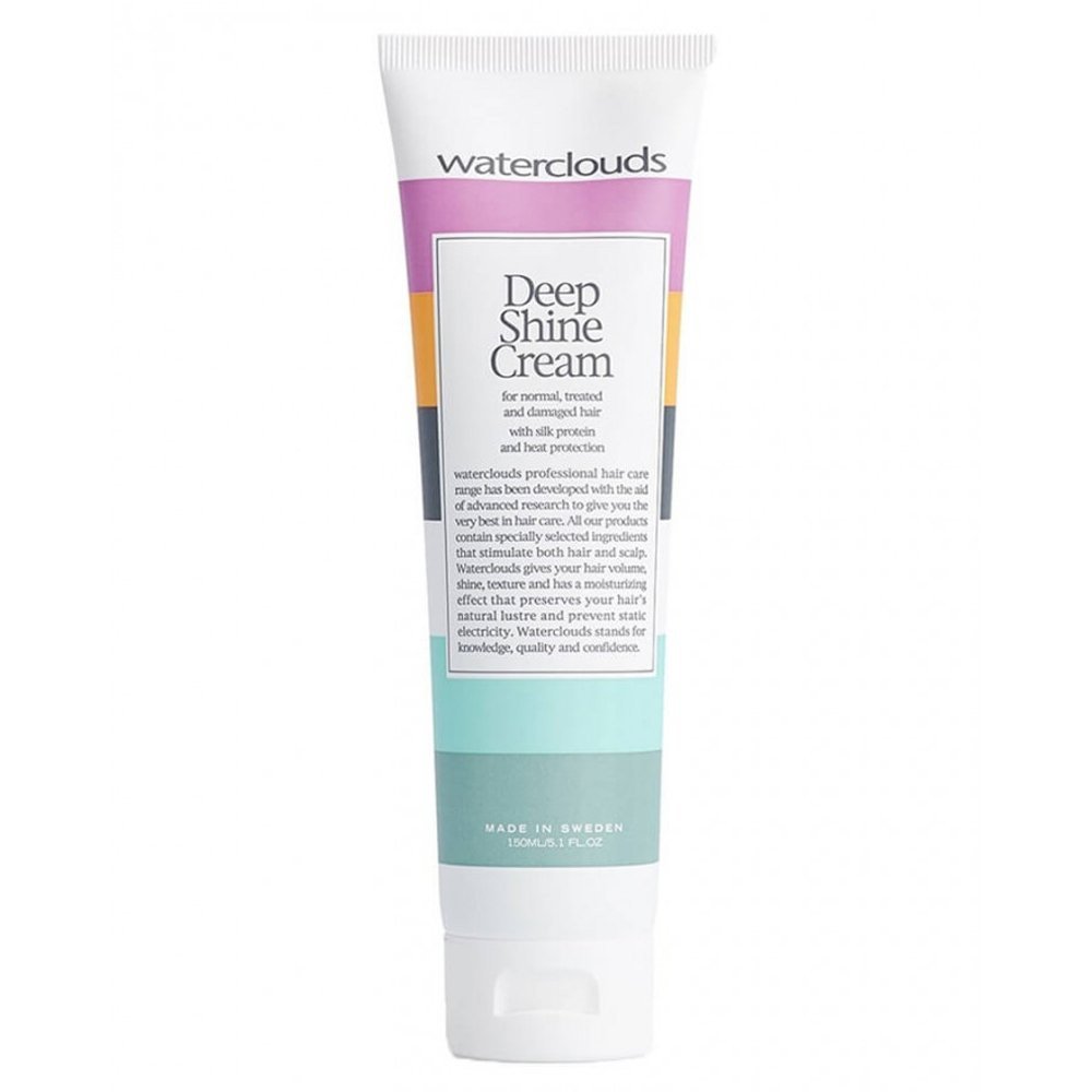 Deep Shine Cream nabłyszczający krem do stylizacji z naturalnym jedwabiem odbudowujący włosy 150ml