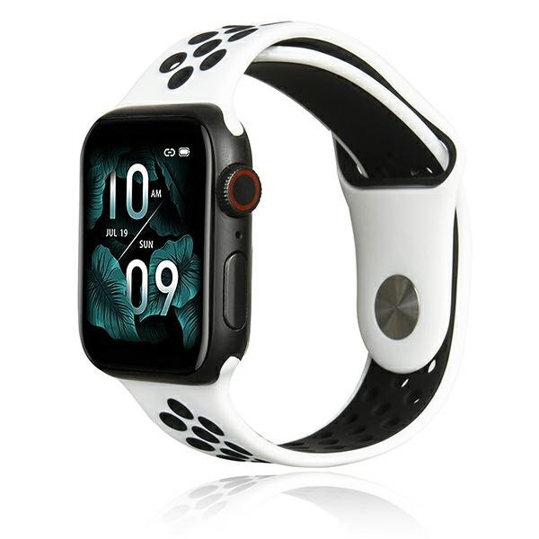Beline pasek Apple Watch Sport Silicone 38/40/41mm biało-czarny white/black