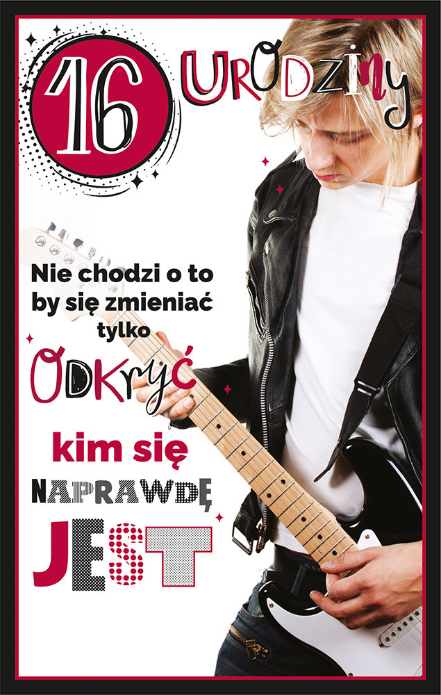 AbCard Kartka okolicznościowa Urodziny 16 U94