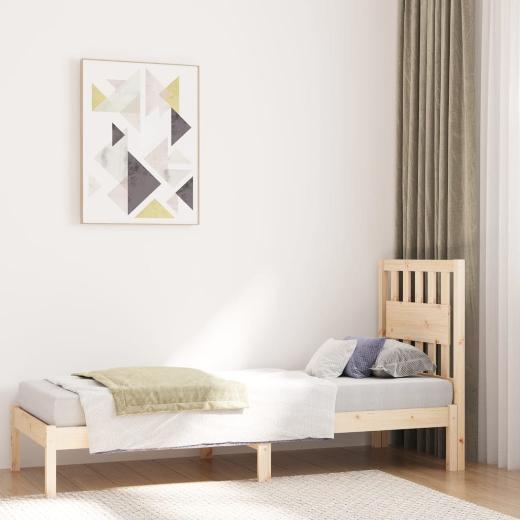 Lumarko Rama łóżka, lite drewno sosnowe, 75x190 cm, pojedyncza