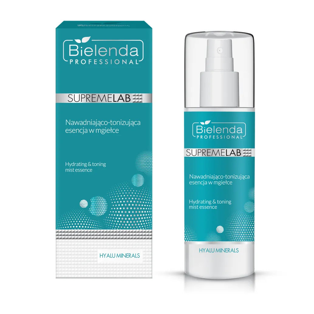 Bielenda Professional Supremelab Hyalu Minerals, nawadniająco-tonizująca esencja w mgiełce, 150ml