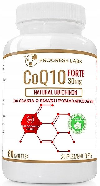 Progress Labs CoQ10 Forte 30 mg (koenzym Q10) 60 tabletek do ssania 1145851