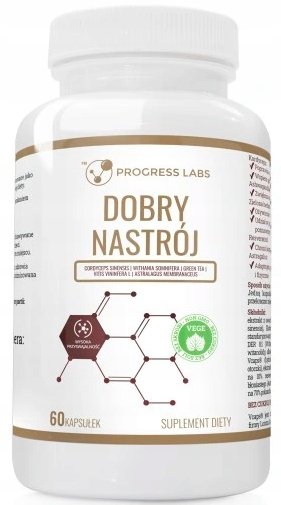 Progress Labs, Dobry Nastrój, Stres, Pamięć, 60 Kaps.