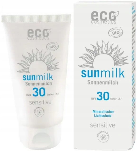 Eco Cosmetics Mleczko na słońce SPF 30 Sensitive Eco Cosmetics 75 ml 4033981742627