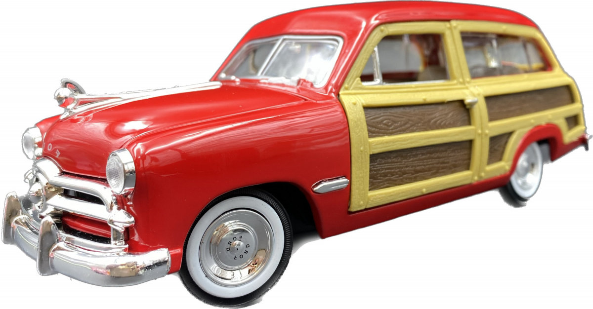 Ford Woody Wagon Red 1949 1:24 Motormax 73260