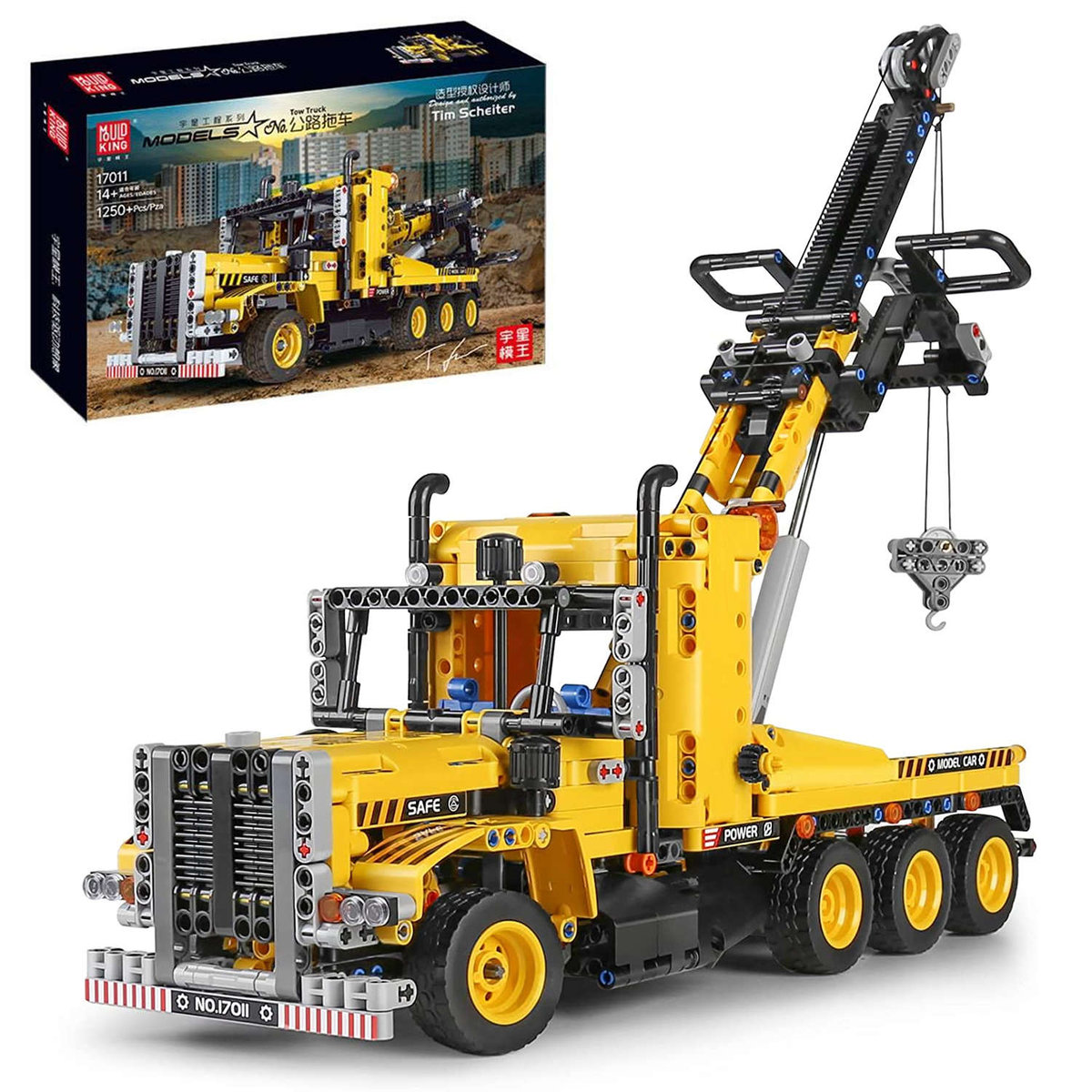 Klocki Technic Żuraw Dźwig Zabawka 1250 Elementów