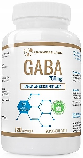 Gaba, Kwas aminomasłowy sen relaks 750 mg, 120 kaps.