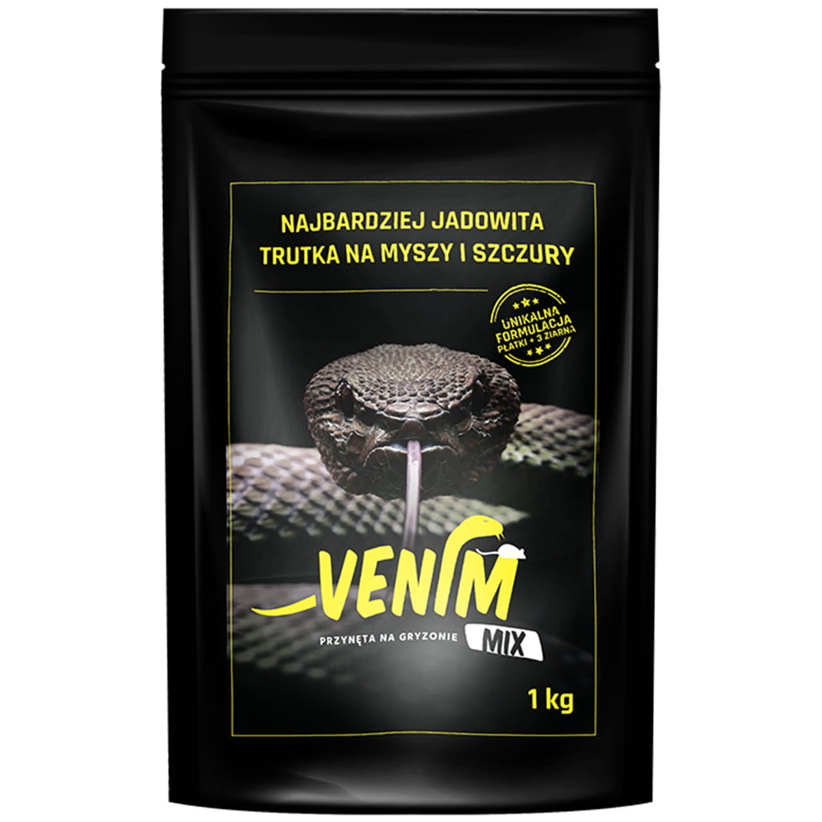 Liphatech Venim Mix 1kg Najmocniejsza trutka zbożowa na myszy i szczury difetialon.