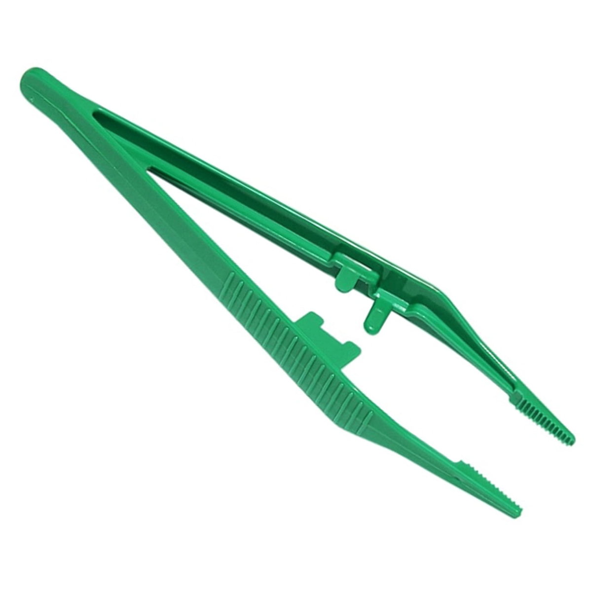 Pęseta chirurgiczna jednorazowa zielona 12,8cm ZARYS plastikowa - 1 szt.