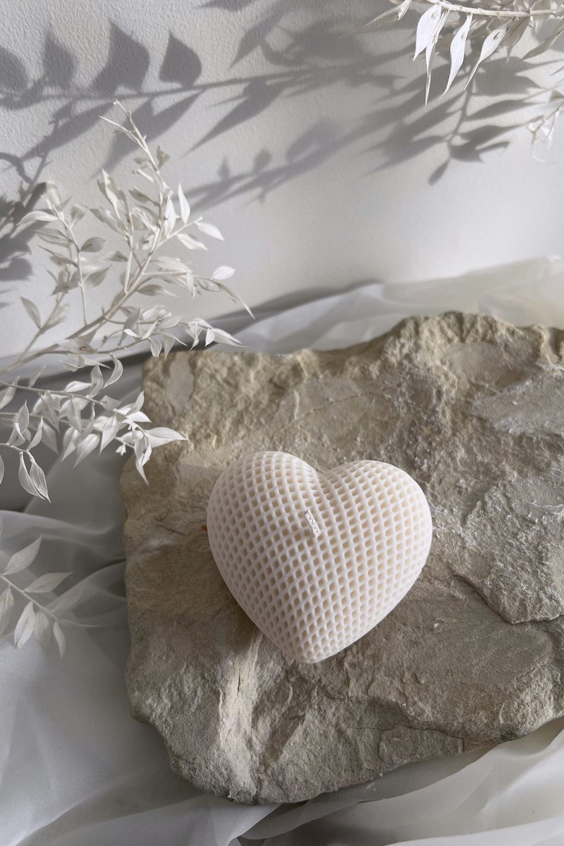 Dekoracyjna Świeca sojowa Heart