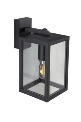 Lampa Ogrodowa Kinkiet Elewacyjny Gaia T Black E27 Czarny Ip44 Edo777369 Edo Garden Line