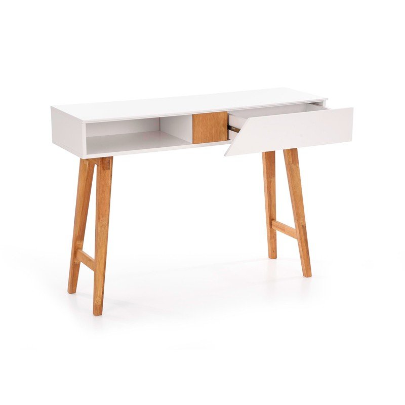 Toaletka Biała Z Szufladą Konsola Kn-1 Halmar