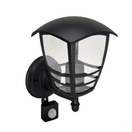 Lampa Ogrodowa Kinkiet Elewacyjny Z Czujnikiem Ruchu Imma Black Pir E27 Czarny Ip44 Edo777381 Edo Garden Line