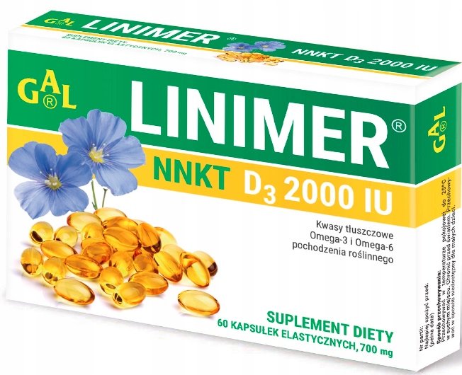 Linimer NNKT D3 2000 IU 60 kapsułek 1149092