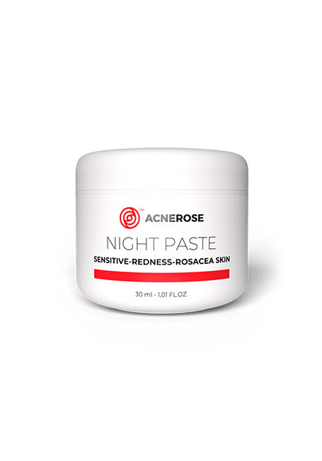 Acnerose Night Paste - Sensitive Redness Rosacea Skin - 30ml. Pasta na trądzik różowaty.