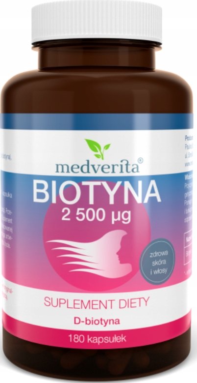 Medverita Biotyna 2500 g 180 kapsułek