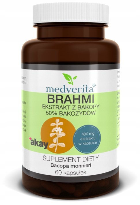 Medverita, Brahmi Ekstrakt Z Bakopy, 60 Kaps.
