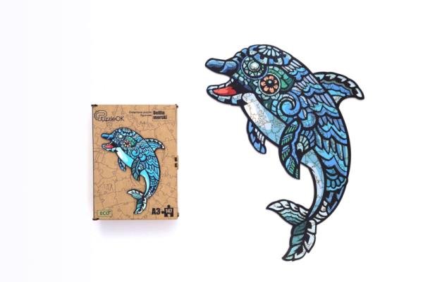 Puzzle Drewniane Delfin Puza3-00716 (Pe7168)