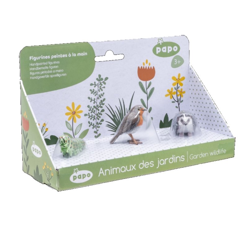 Papo 80010 Zestaw Nr 3.  Zwierzęta Ogrodowe  20X8X12Cm