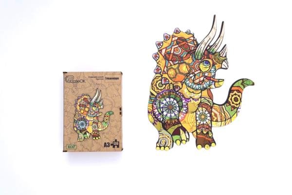 Puzzle Drewniane Triceratops Puza3-00903 (Pe9032)