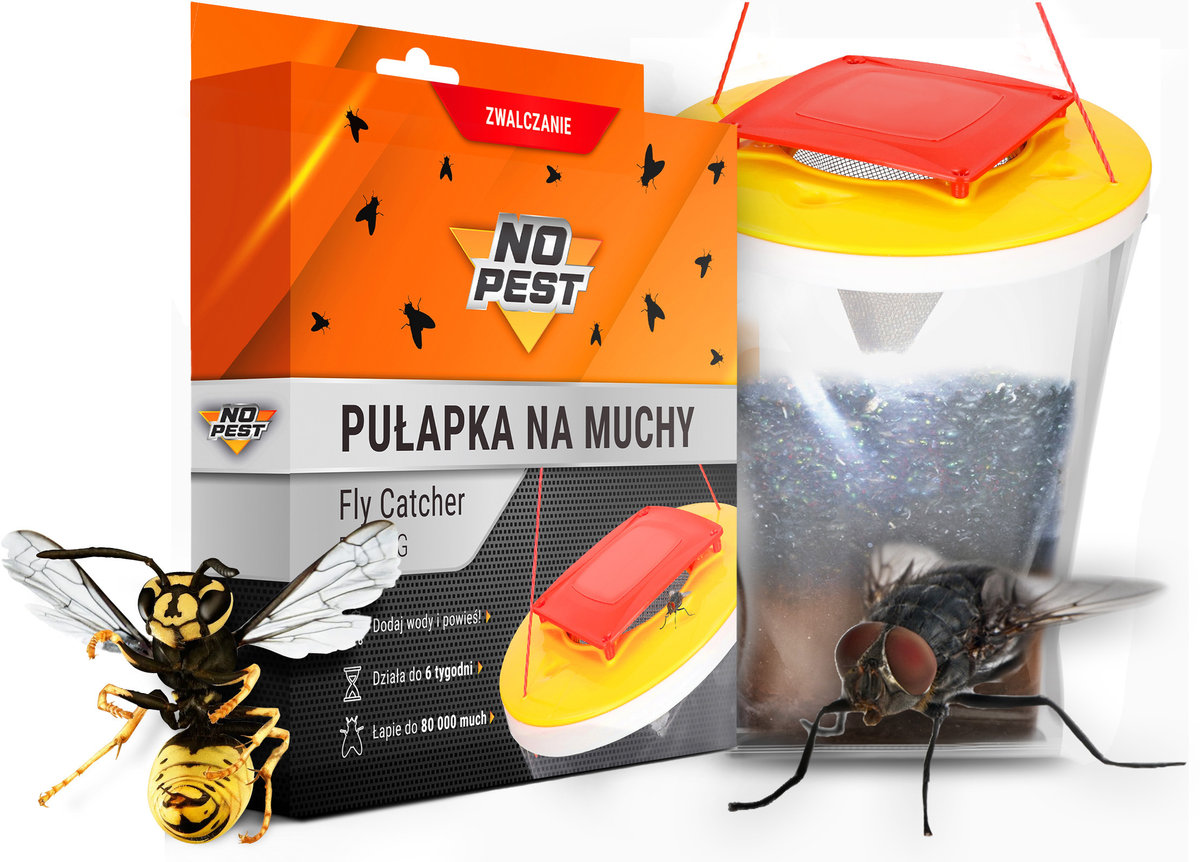 NO-PEST Pułapka na muchy, osy wabiąca worek Fly Catcher Big Bag No Pest